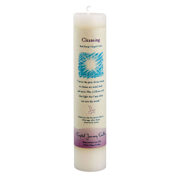Crystal Journey Herbal Magic Candle - Cleansing