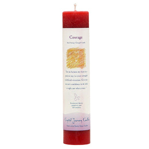 Crystal Journey Herbal Magic Candle - Courage