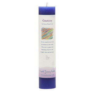 Crystal Journey Herbal Magic Candle - Creativity