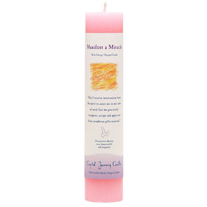 Crystal Journey Herbal Magic Candle - Manifest a Miracle