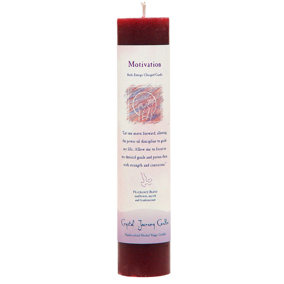 Crystal Journey Herbal Magic Candle - Motivation