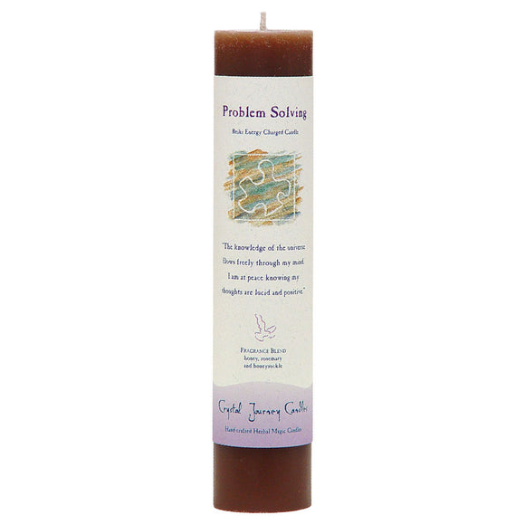 Crystal Journey Herbal Magic Candle - Problem Solving
