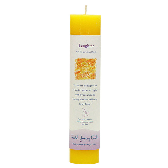 Crystal Journey Herbal Magic Candle - Laughter