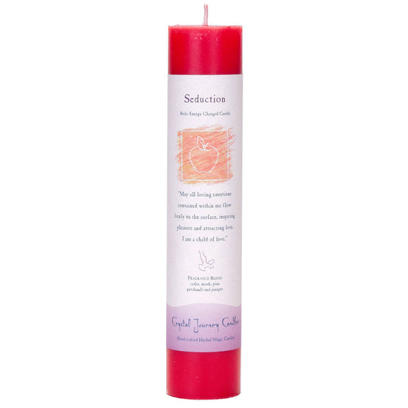 Crystal Journey Herbal Magic Candle - Seduction