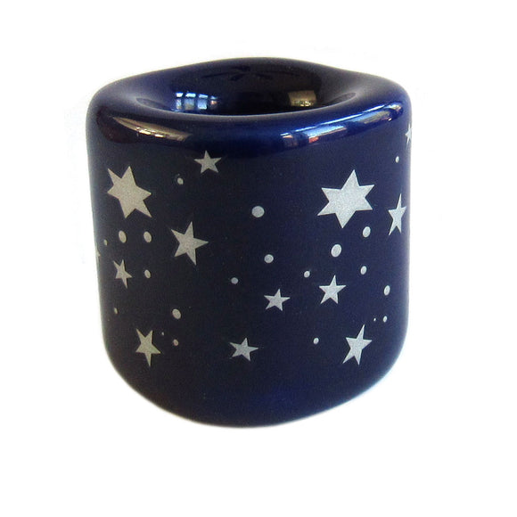 Celestial Chime Candle Holder (Blue and Silver)