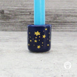 Celestial Chime Candle Holder (Blue and Gold)