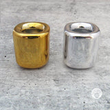 Ceramic Chime Candle Holder (Silver)