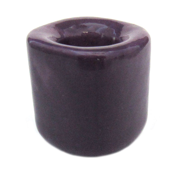 Ceramic Chime Candle Holder (Purple)