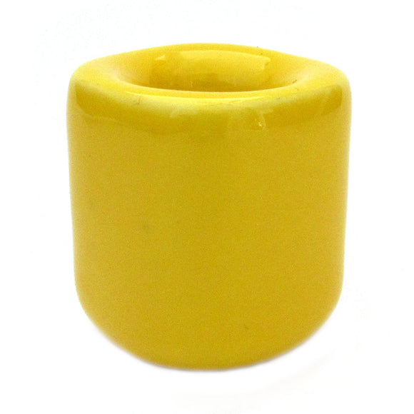 Ceramic Chime Candle Holder (Yellow)