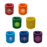 Seven Chakras Candle Holder Set