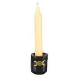 Triple Moon Ceramic Chime Candle Holder