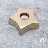 Five-Pointed Star Mini Candle Holder (Brass)