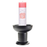Black Metal Pillar Candle Holder