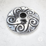 Silver Spirals Candle Holder