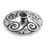 Silver Spirals Candle Holder