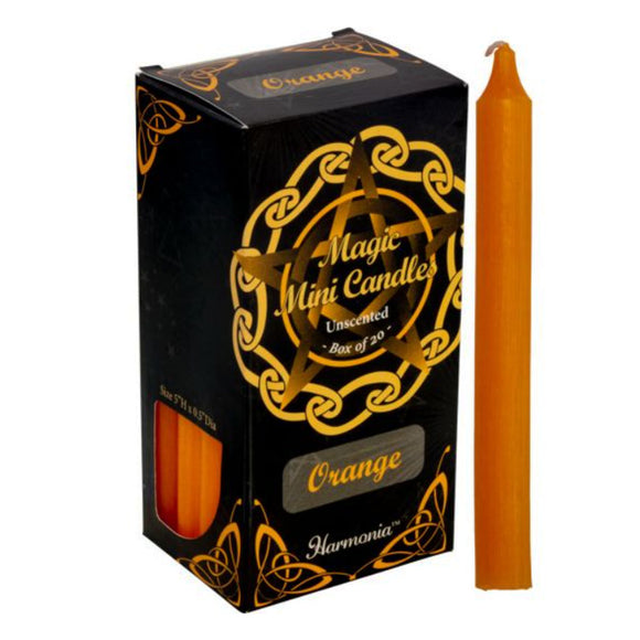 Orange Mini Candles (Box of 20)