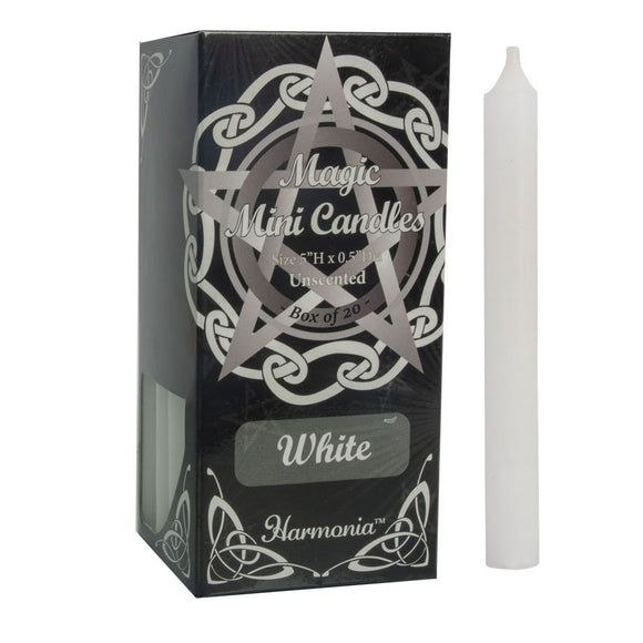 White Mini Candles (Box of 20)