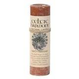 Celtic Harmony Pillar Candle with Pewter Pendant (Earth Harmony)