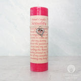 Sexuality Pillar Candle with Pewter Pendant