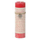 Sexuality Pillar Candle with Pewter Pendant