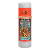 Strength Tarot Pillar Candle with Pewter Pendant