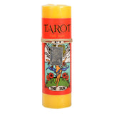 The Sun Tarot Pillar Candle with Pewter Pendant