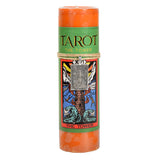 The Tower Tarot Pillar Candle with Pewter Pendant