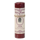 Viking Rune Pillar Candle with Khor (Justice) Pendant