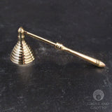Brass Mini Candle Snuffer (Beehive Style)