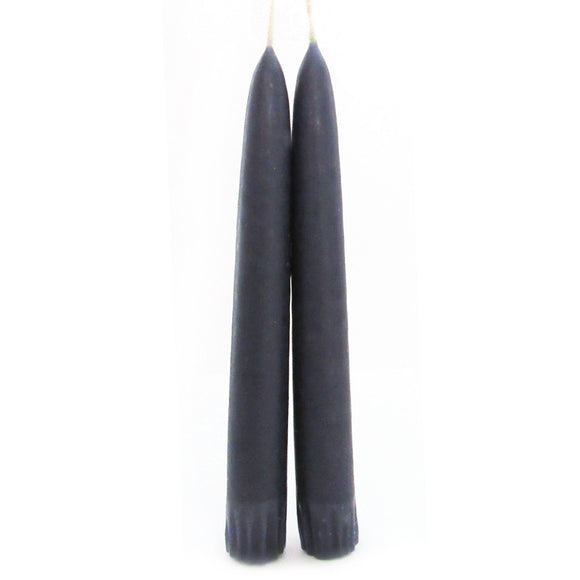 Old-Fashioned Taper Candle Pair (Dark Blue)