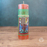 The Tower Tarot Pillar Candle with Pewter Pendant