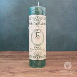 Viking Rune Pillar Candle with Parz (Mystery) Pendant