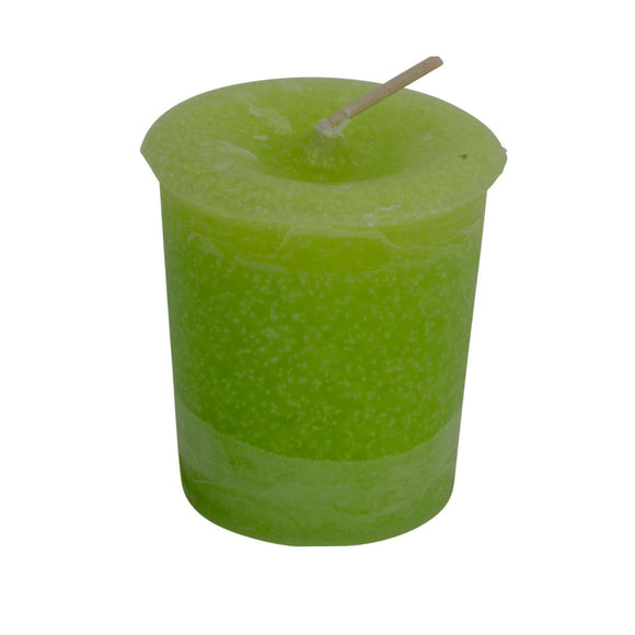 Abundance Votive Candle by Crystal Journey