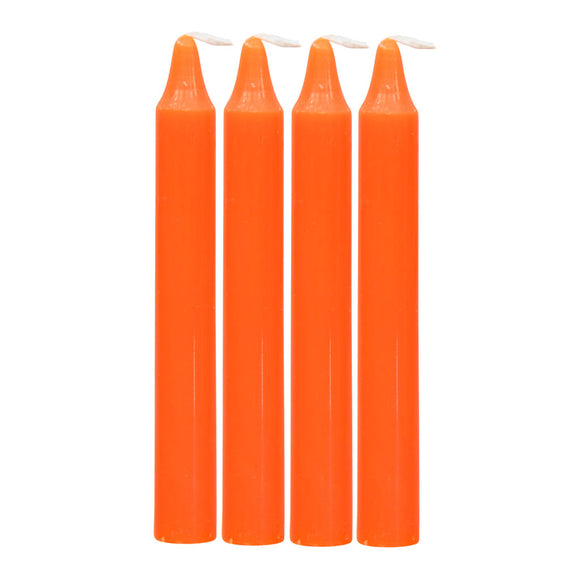 Orange Mini Spell Candle (Pack of 4)