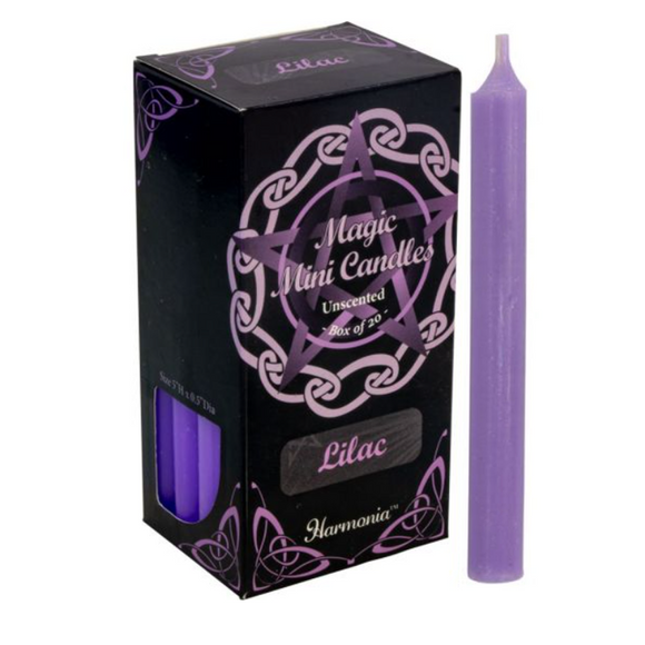 Lilac Mini Candles (Box of 20)