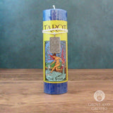 The Star Tarot Pillar Candle with Pewter Pendant