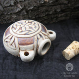 Celtic Knot Ceramic Bottle