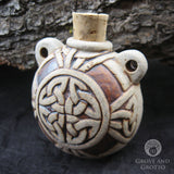 Celtic Knot Ceramic Bottle