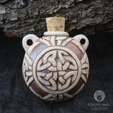 Celtic Knot Ceramic Bottle