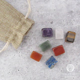 Mini Chakra Stone Set with Burlap Bag