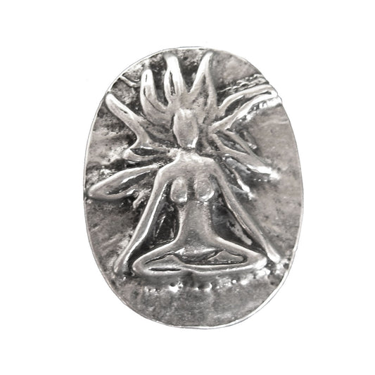 Charms of Avalon Pewter Pocket Stone Seek Spirit