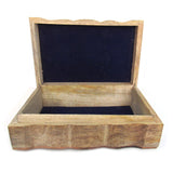 Pentagram Carved Wooden Box