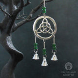 Triquetra Chime with Beads (Green)