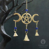 Triple Moon Chime with Beads