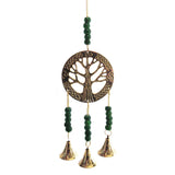 Brass Tree of Life Chime with Beads