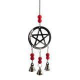 Pentagram Chime with Beads (Red)