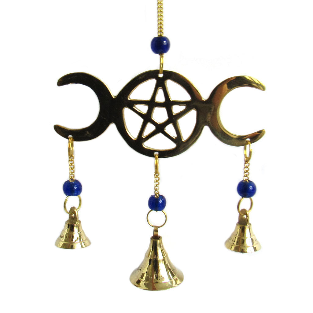 Triple Moon Chime with Beads