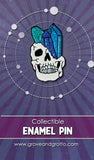 Crystal Skull Enamel Pin