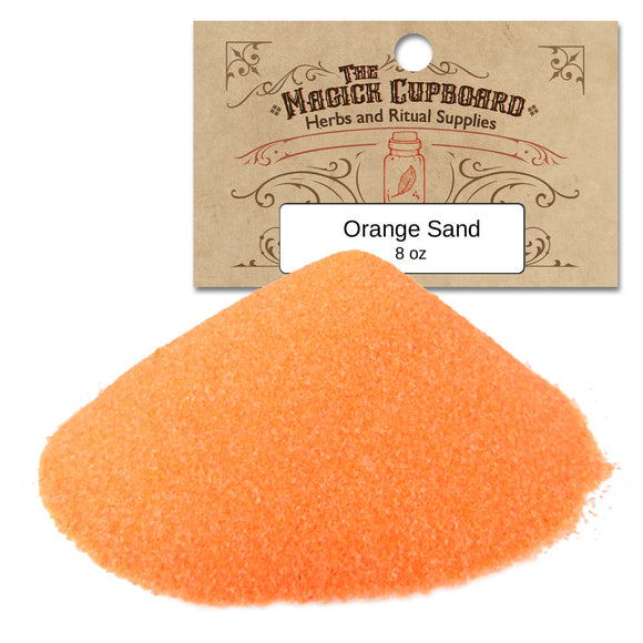 Sand for Incense Burners (8 oz) - Orange