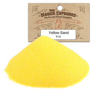 Sand for Incense Burners (8 oz) - Yellow